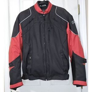 Men's Fulmer Motorcycle Riding Jacket Removeable Armor Removable Liner Size L